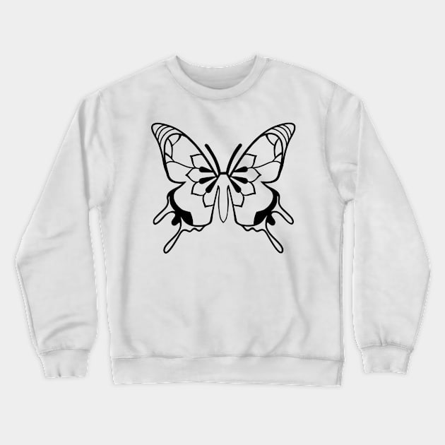 Art Butterfly Crewneck Sweatshirt by Design Anbay